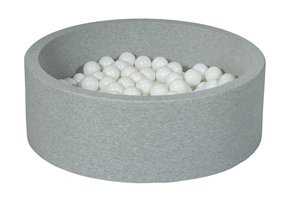 Ballenbak 90 cm met 200 ballen wit