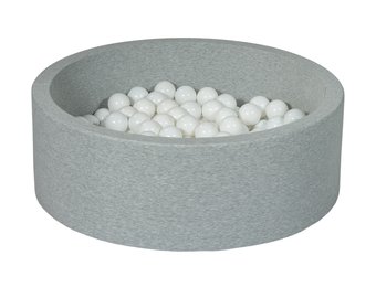 Ballenbak 90 cm met 200 ballen wit