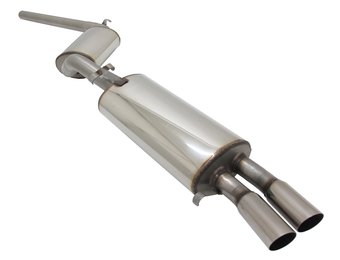 Complete sportuitlaat RVS VW Golf 2 16V Look 2x60mm