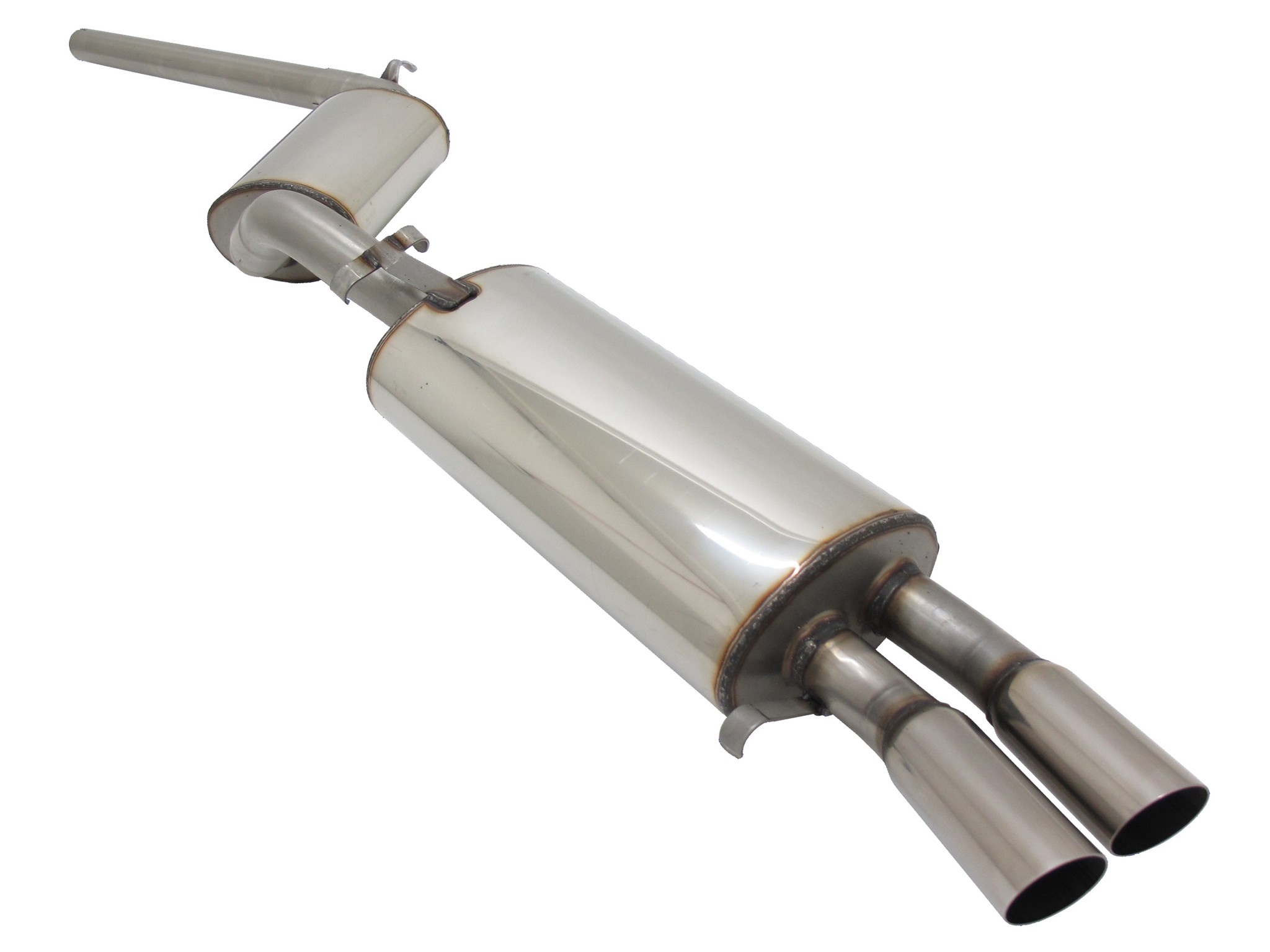 Complete sportuitlaat RVS VW Golf 2 16V Look 2x60mm