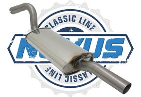 Einddemper voor Audi 80 90 2.0/2.2/2.3  - roestvrijstaal