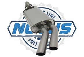 Einddemper voor VW Golf 2 1.8 16V GTI  - roestvrijstaal