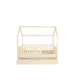Huisbed 80x160 cm pijnboom kinderbed met lade