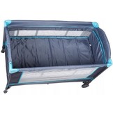 Reisbedje met klamboe zijkanten - opvouwbaar - blauw