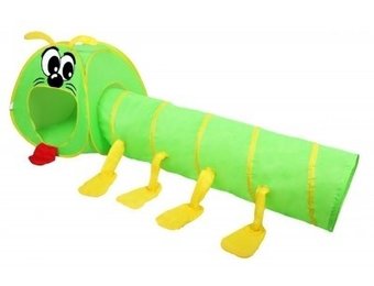 Speeltent met duizendpoot tunnel - voor kinderen - groen