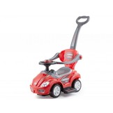 Multifunctionele kinderwagen en loopwagen in-een - rood