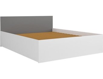 Houten bed 2 persoons 180x200 cm grijs