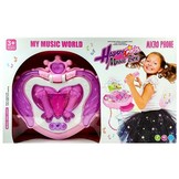 Speelgoed muziek set met microfoons & luidspreker - roze