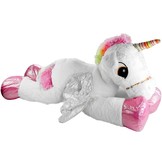 Pluche eenhoorn knuffel - wit - 120 cm