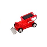 Speelgoed auto op zonne-energie - rood - bulldozer