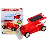 Speelgoed auto op zonne-energie - rood - bulldozer