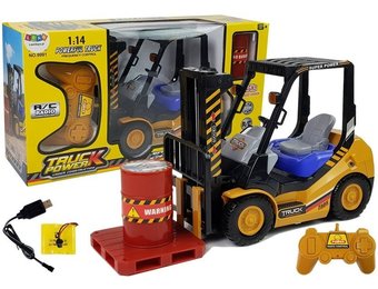 RC-vorkheftruck met afstandsbediening en pallet