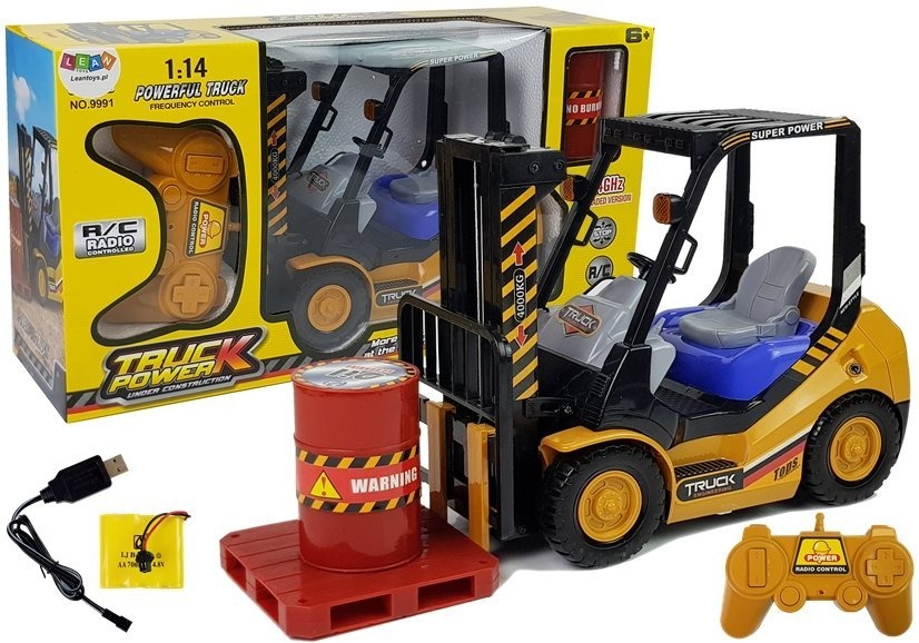 RC-vorkheftruck met afstandsbediening en pallet