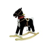 Hobbelpaard 74cm Zwart & Wit