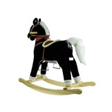 Hobbelpaard 74cm Zwart & Wit