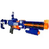 NERF gun geweer blauw met 20 foam darts