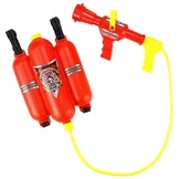 Waterpistool brandweerman brandblusser rood - Grote tank & spuitpistool