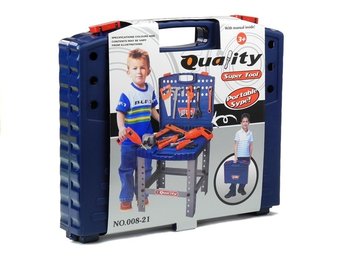 Speelgoed werkplaats - handig opvouwbaar tot koffer