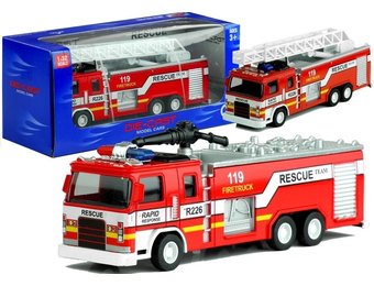 Brandweerwagen speelgoed auto met ladder & spuitkanon 1:32