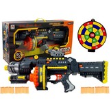 NERF gun machinegeweer met 4 0foam darts & schietoefening