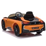 Elektrische kinderauto BMW I8 Coupé Oranje 12V 2,4 GHz afstandsbediening
