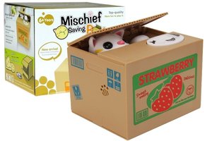 Mischief Saving Box Cute Kitty Money Box Piggybank