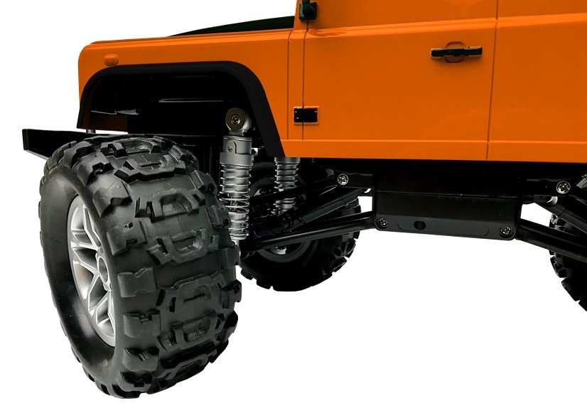 Voordracht overhemd robot Viking Choice Afstand bestuurbare auto Land Rover Defender R/C oranje 1:14  - VC-Lifestyle