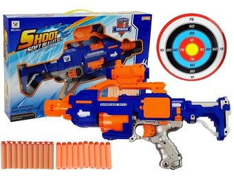 NERF gun foam geweer met schietoefening puntenbord 45 cm diameter
