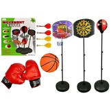Set Sportspellen 3in1 Basketball Darts Boxing