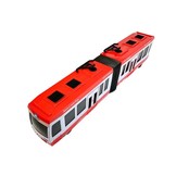 Speelgoed tram - frictie aangedreven - rood met wit - 47x7x8,5 cm