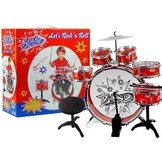 Peuter drumset - 6 Drums - rood