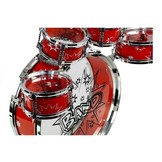 Peuter drumset - 6 Drums - rood