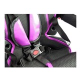 Driewieler loopwagen kinderfiets - Zwart & paars - met zonnescherm