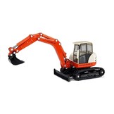 Speelgoed graafmachine - oranje met grote arm - 16 x 5 cm