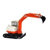 Speelgoed graafmachine - oranje met grote arm - 16 x 5 cm