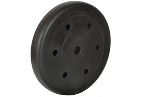 Halterschijf 15 kg - 26,5 mm - bitumen behuizing