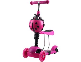 Step met 3 wielen - Roze - Lieveheersbeestje