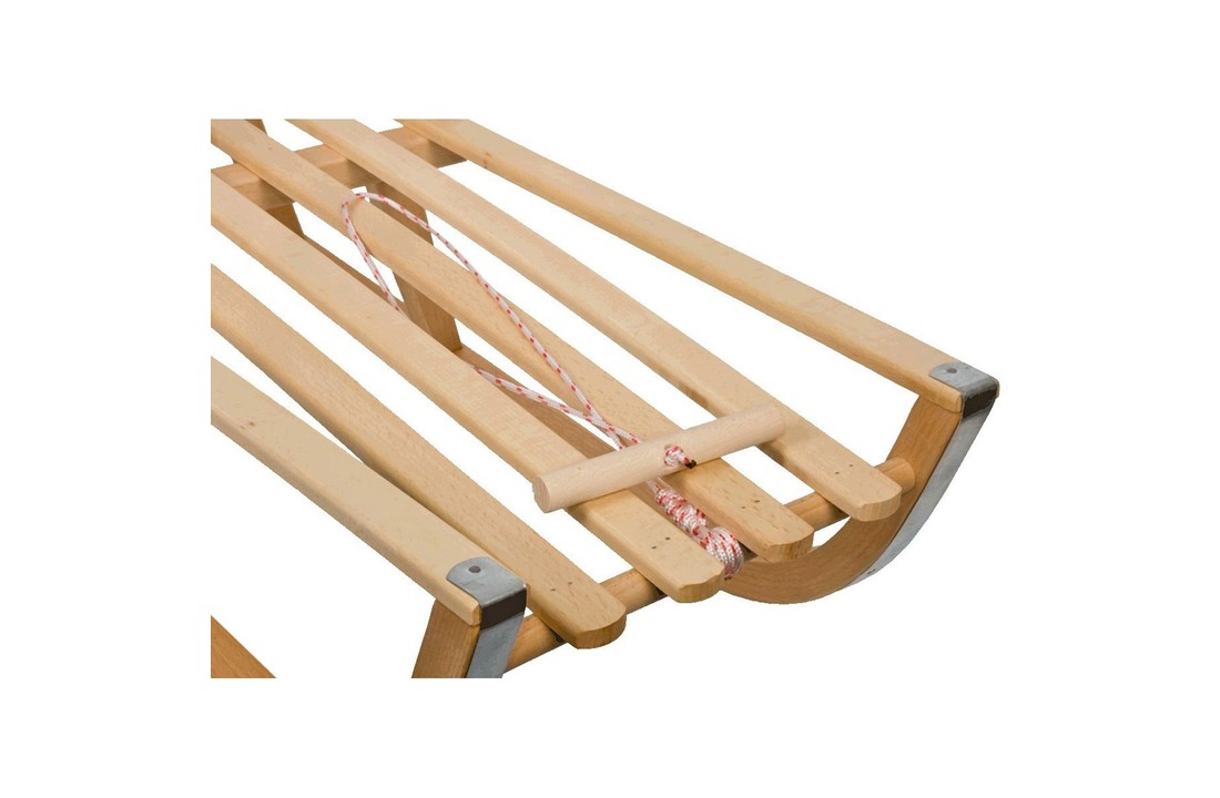 Nina houten slee met rugleuning