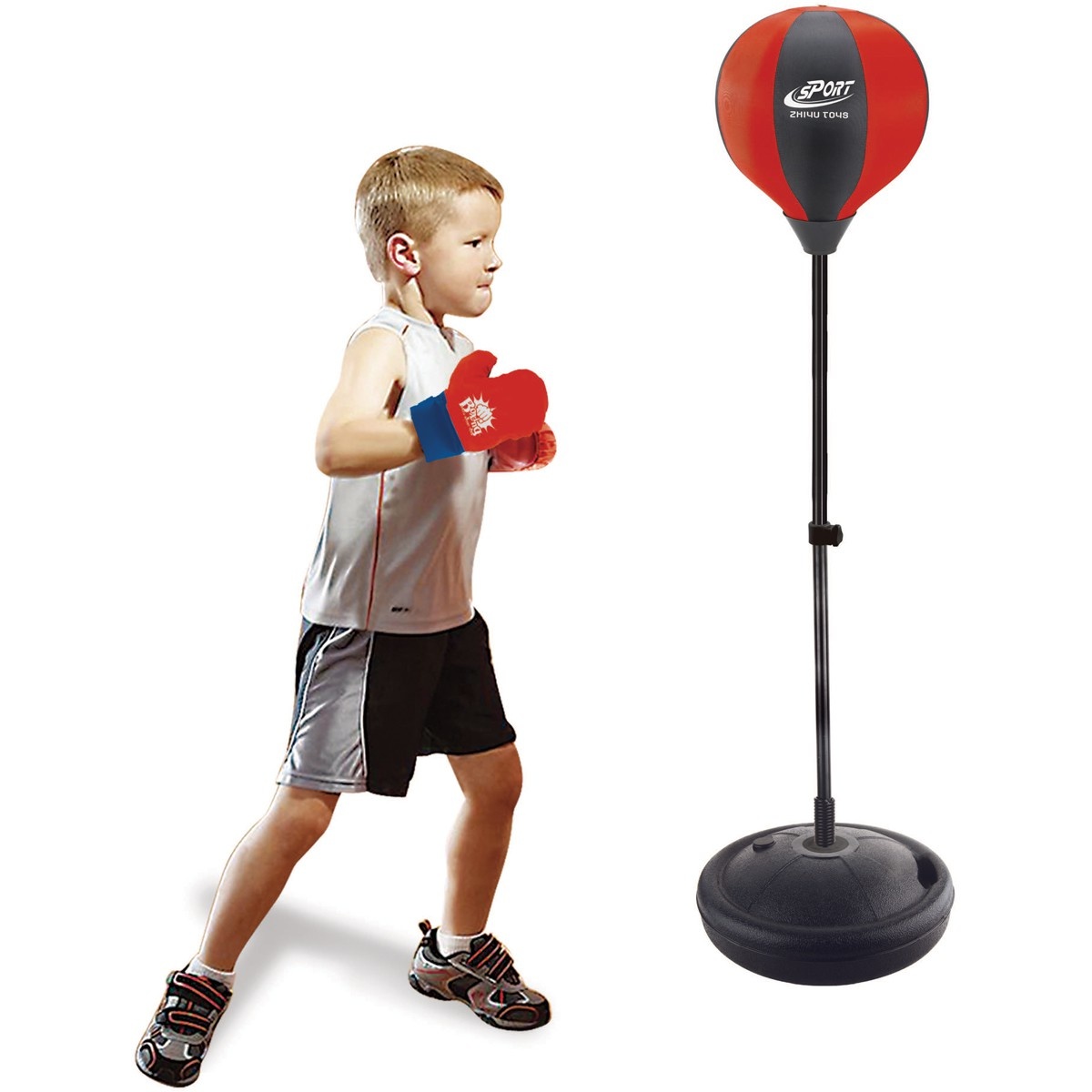 Choice Boksbal staand kind verstelbaar 80-102cm inclusief handschoenen - VC-Lifestyle