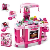Kinderkeuken 37 elementen roze 78x29x87cm