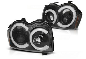 Koplampen met parkeerlicht geschikt voor Chrysler Jeep Grand Cherokee 05-08 zwart