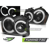 Koplampen met parkeerlicht geschikt voor Chrysler Jeep Grand Cherokee 05-08 zwart