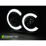 Koplampen met parkeerlicht geschikt voor Chrysler Jeep Grand Cherokee 05-08 zwart