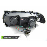 Koplampen dual halo rims geschikt voor BMW E38 94-01 Angel Eyes 3D chroom