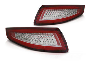 Achterlichten geschikt voor Porsche 911 997 04-09 - rood wit