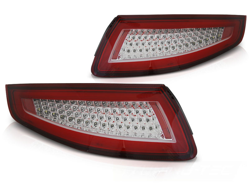 Achterlichten geschikt voor Porsche 911 997 04-09 - rood wit
