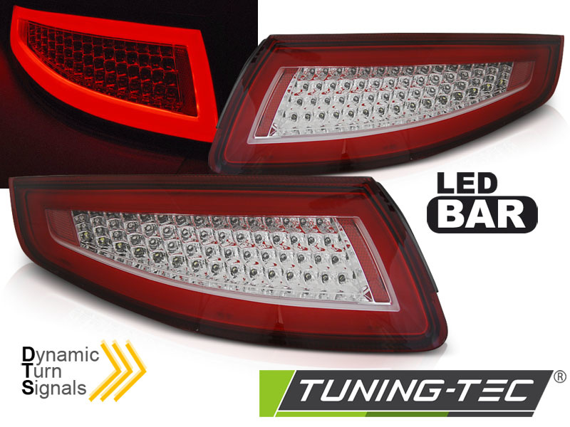 Achterlichten geschikt voor Porsche 911 997 04-09 - rood wit