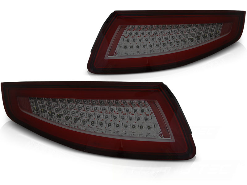 Achterlichten geschikt voor Porsche 911 997 04-09 – rood smoke