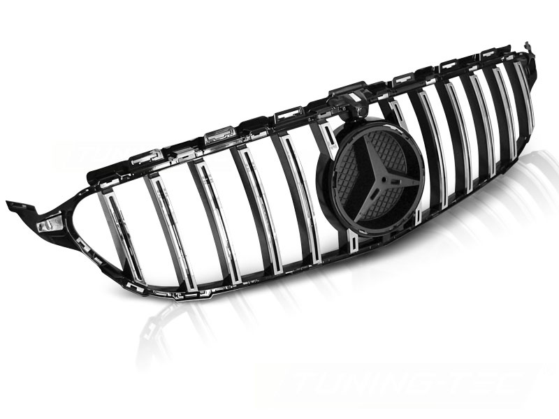 Grill geschikt voor Mercedes W205 14-18 sport glanzend zwart chroom