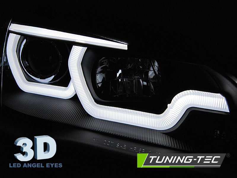 Koplampen dual halo rims geschikt voor BMW X5 E70 07-13 zwart